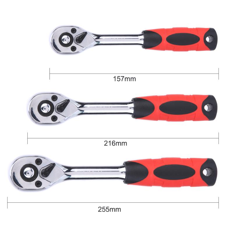 

72 Teeth Quick Release Ratchet Socket Wrench Hand Repairing Tool A Type 1/4 3/8 1/2 High Torque Ratchet Wrench