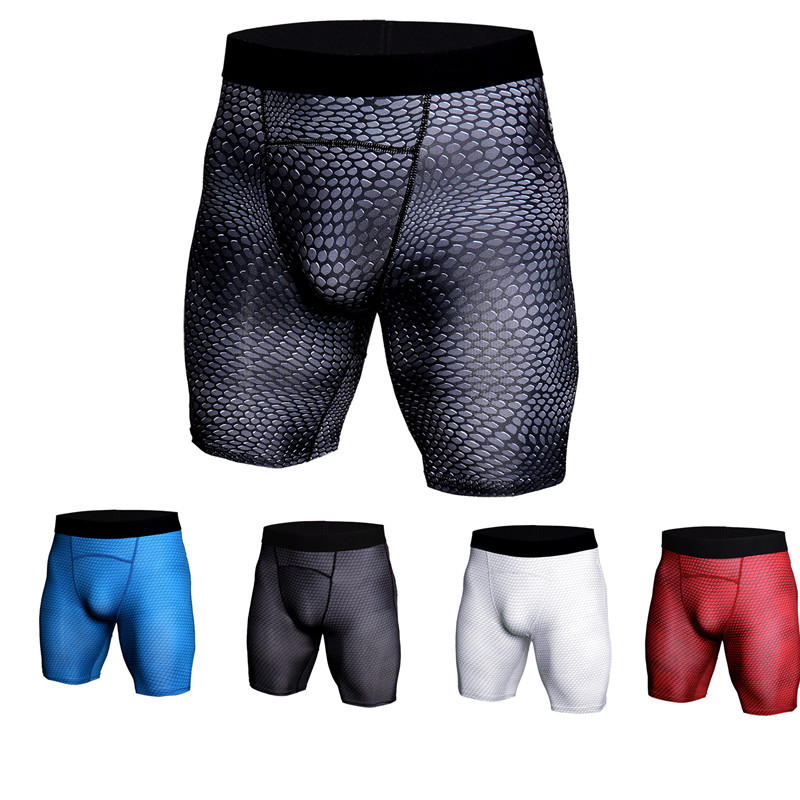 

Running Shorts Men Gym Bottoms Fitness Cycling Workout Tights Compression Sportswear