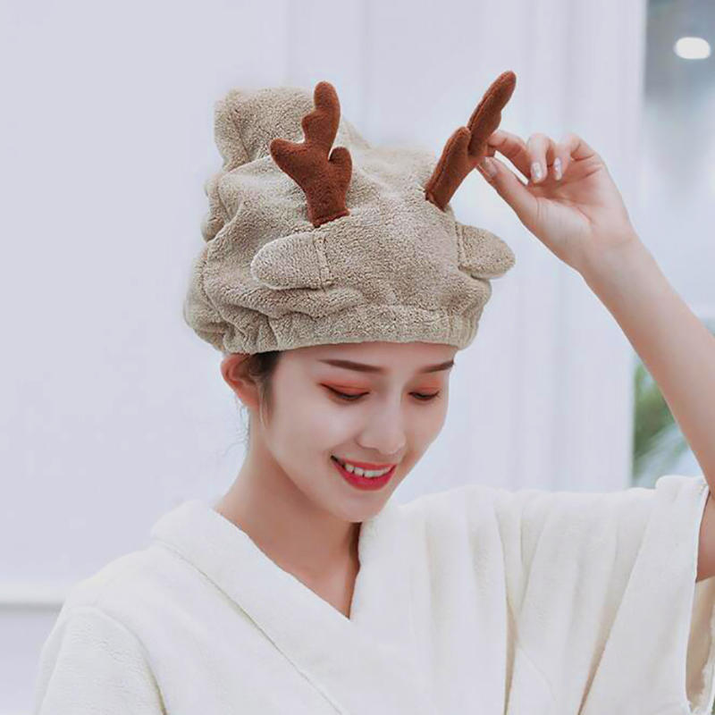 

Shower Cap Absorbent Dry Quick Hair Cap Microfiber Wrap Towel Cleaning Tool High Quality Bathroom Products Women