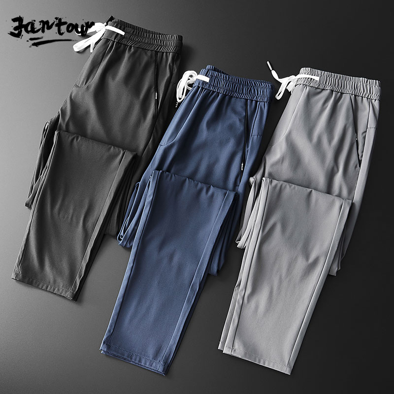 

2020 Men Casual Sweatpants Fitness Men's Sportswear Joggers Pants Cotton New Male Blue Gray Gyms Trousers Pantalones Hombre, Black
