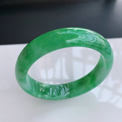 

Natural Burmese Jadeite 54-64mm Green Bracelet Elegant Princess Jewelry Send Mom to Girlfriend