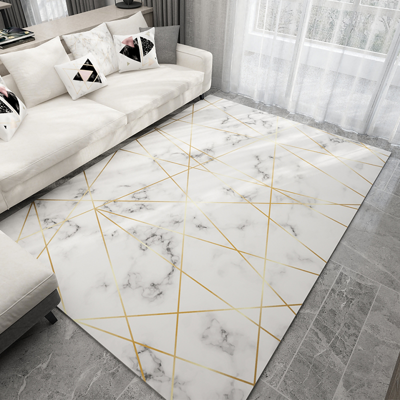 

Geometric Marble Pattern 3D Carpet Nordic Style Living Room Rug Sofa Coffee Table Mat Bedroom Yoga Pad Rectangular Blanket