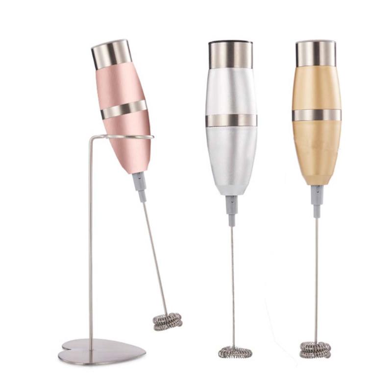 

Milk Drink Coffee Whisk Mixer Electric Egg Beater Frother Foamer Mini Handle Stirrer Practical Kitchen Cooking Tool with bracket