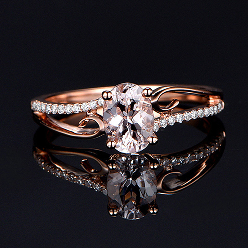 

Plating 14k Rose Jin Xiangqian Ogival Ring Hand Ornaments