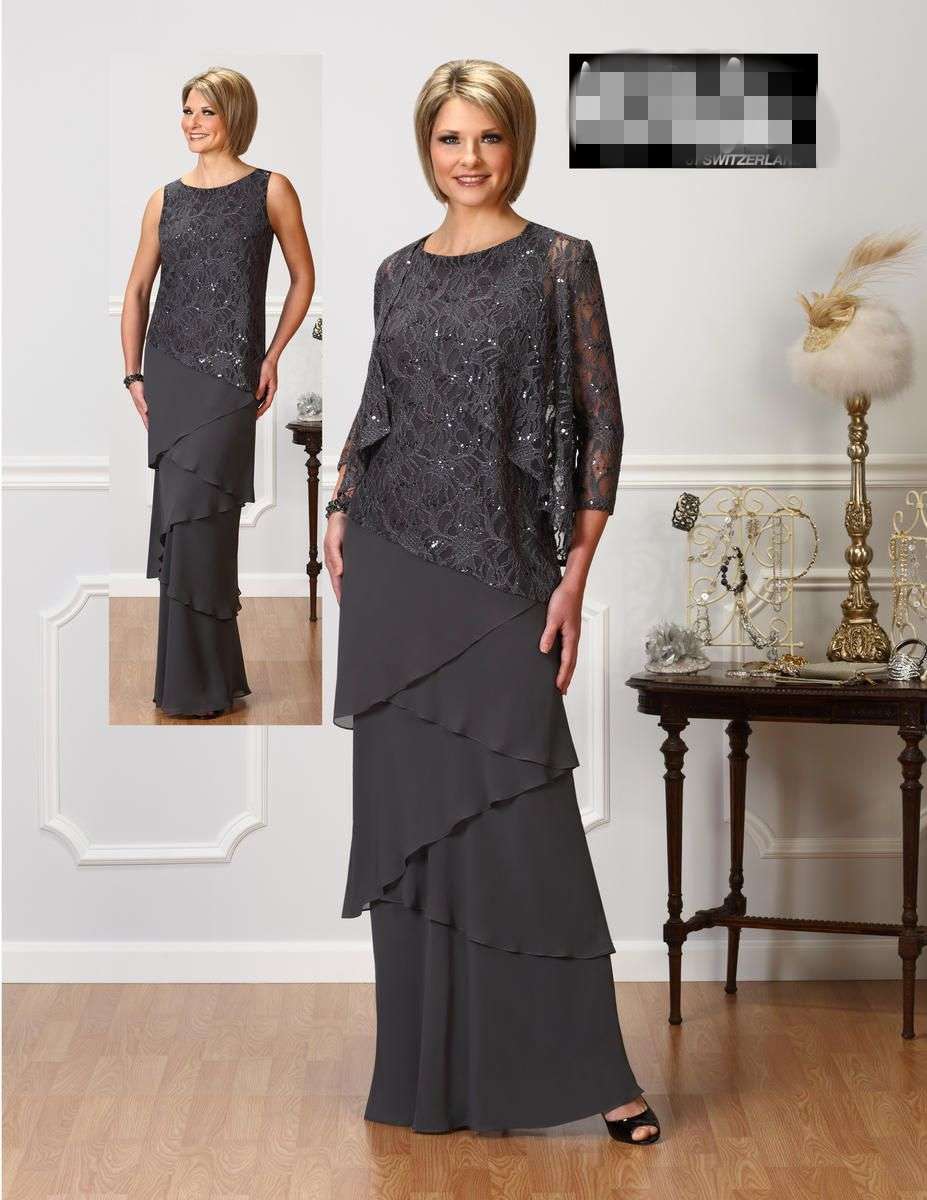 charcoal grey mother of the groom dresses