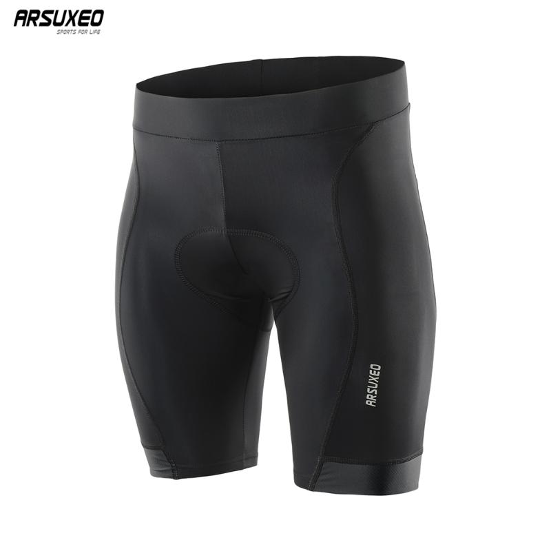 

ARSUXEO 2020 Men's Cycling Shorts 3D Padded Shockproof Tights Mountain Bike Bike Shorts Bicycle MTB Road Downhill Bermuda 563, Blue