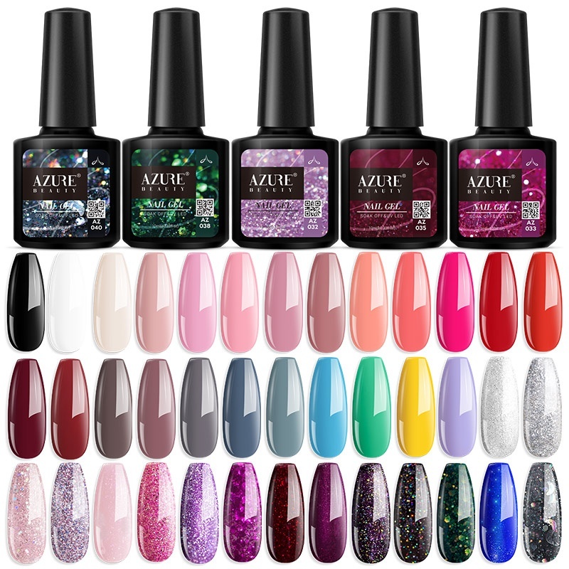 

Beauty Newest 10ML Nail Art Gel Polish Soak Off Gel Nail Brand Long Lasting UV Varnish Semi Permanent Polish, Nail file