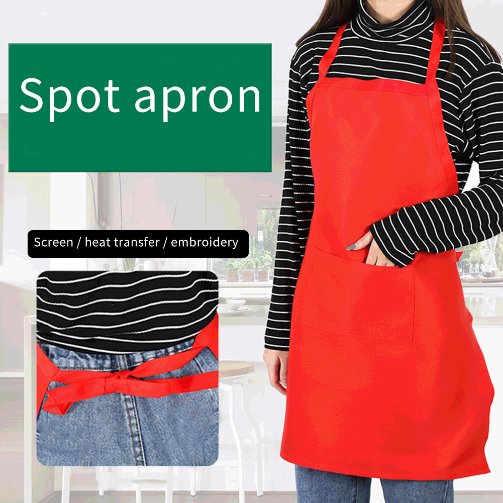 

Men Women BBQ Dining Room Waterproof Apron Barber Waiter Anti Oil Baking Kitchen Cooking Bib Chef Restaurant Adjustable Waist