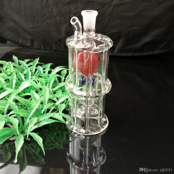 

Maple Leaf Red Water Bottle Glass Bongs Accessories , Glass Smoking Pipes colorful mini multi-colors Hand Pipes Best Spoon glass Pipes