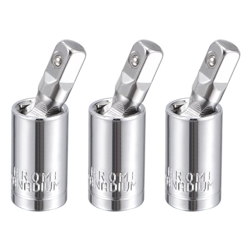 

uxcell 3 Pcs 1/4 Inch Drive Universal Joint Swivel Deep Socket