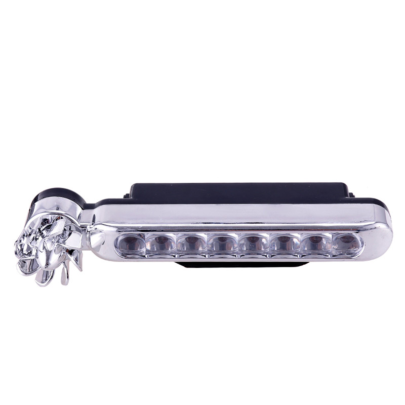 2 Piezas de Energ/ía E/ólica 8 LED Luz Corriente Diurna del Coche Energ/ía E/ólica autom/ático de Faros antiniebla Coche DRL luz de conducci/ón del D/ía