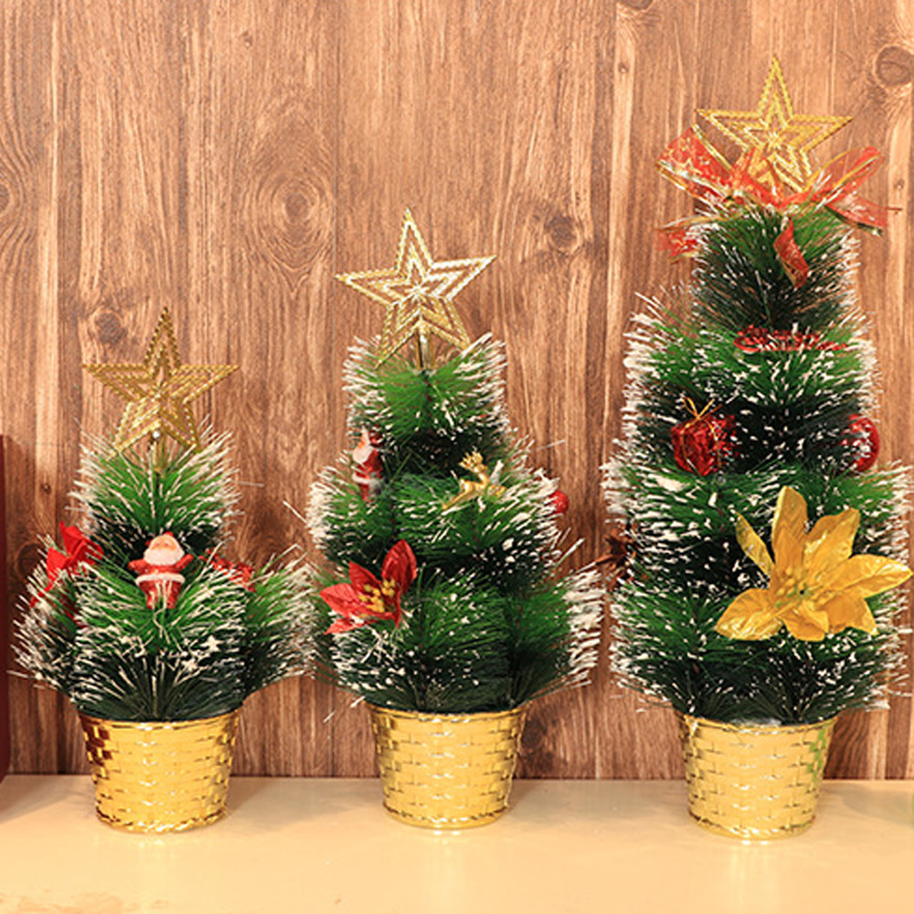 

Small Simulation Christmas Tree Decorations Home Party Hoiliday Table Decoration Mini Tree For Christmas Decorations