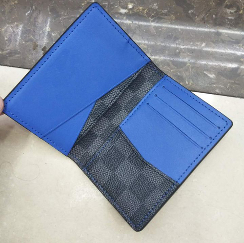 black grid with blue