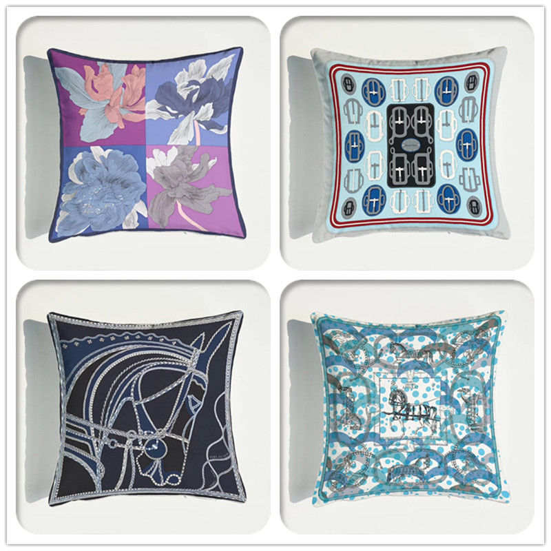 

Cushion Cover High Precision Ultra-soft Velvet Environmental Protection Double-sided European Sofa Printing Pillow Case