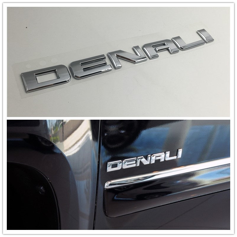 

Front Door Fender Emblem Side Logo For GMC Acadia Yukon Sierra Terrain Denali, Abs