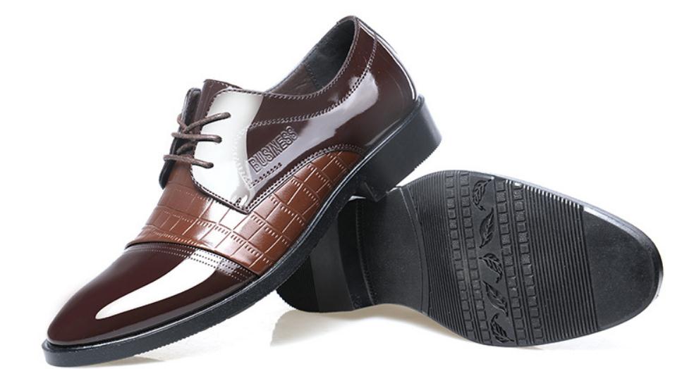 2020 Men's Shoes in Spring and Autumn with New style Low heel pointed end @2076
