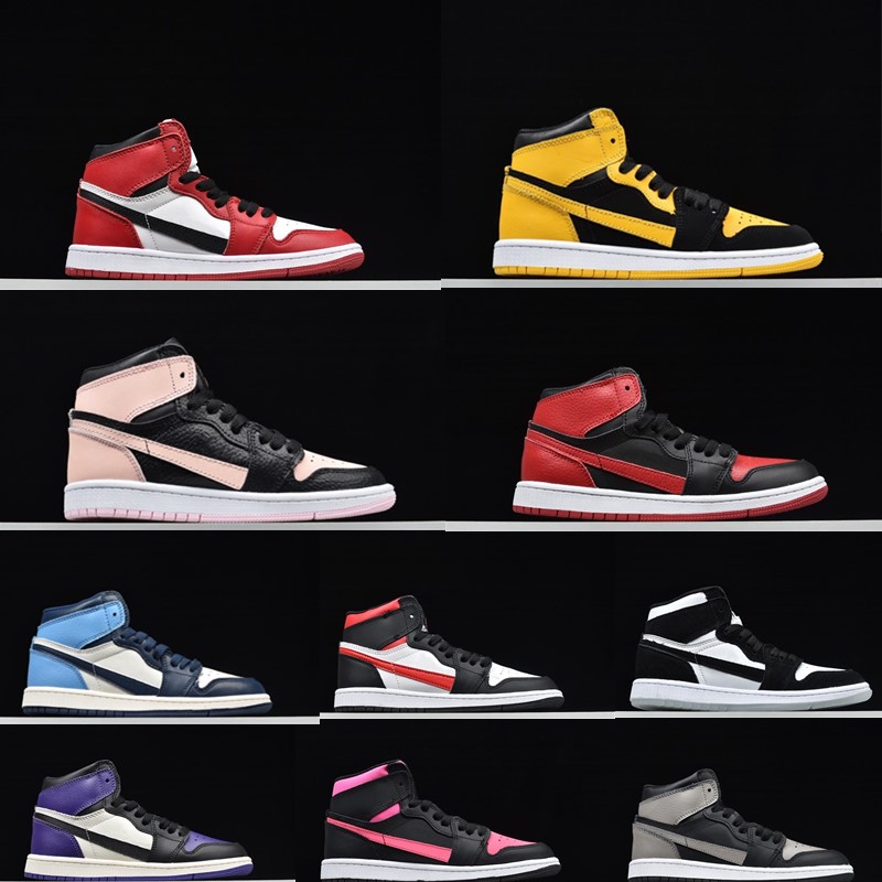 

1S HIGH OG BT TD SHADOW Infant Kids Basketball Shoes Bred REVERSE NEW LOVE Toddlers Sneakers Boys Girls Children COURT PURPLE Trainers, Color 2