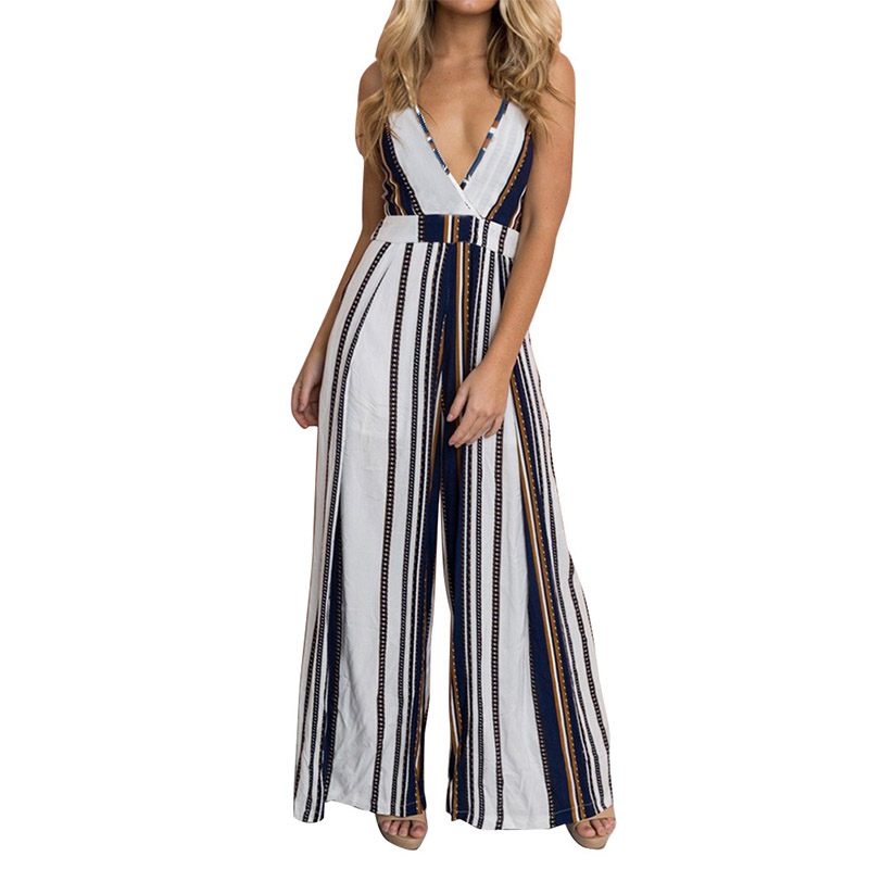 

New Women' Print Sling Strapless Cozy Jumpsuit Pants Women' Jumpsuit T6, Gray