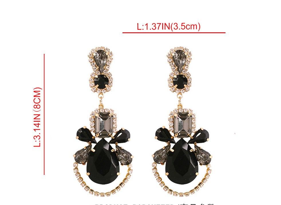 

Wholesale- trendy fashion luxury designer diamond colorful crystal zircon lovely cute bee pendant stud earrings for women