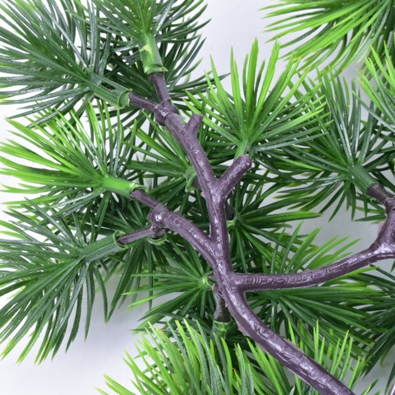 

Pine Tree Branches Artificial Plastic Pinaster Cypress fall Christmas decorations greenery flower arrangement Leaves wreath leaf