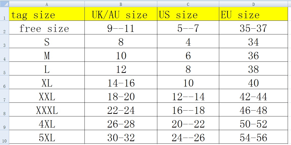 eu size to american size