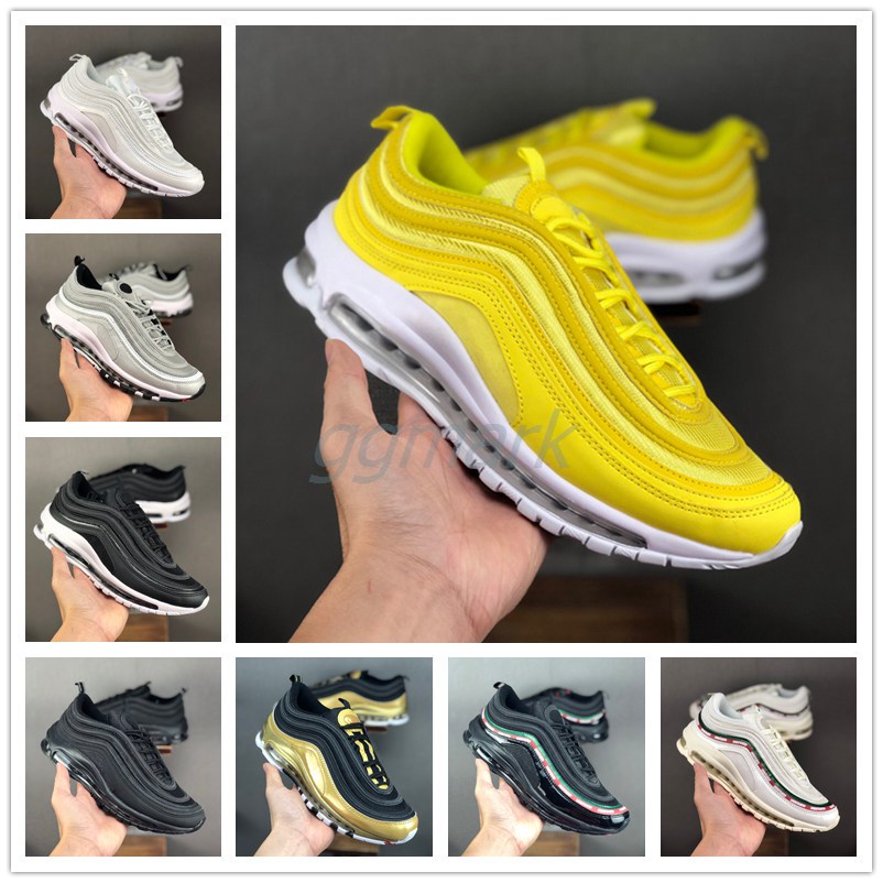 

Classic Men Womens Running Shoes Triple Black White Metallic Gold Silver Breathable cushion Mens Designer Sneakers Sports Trainers 36-45, P13