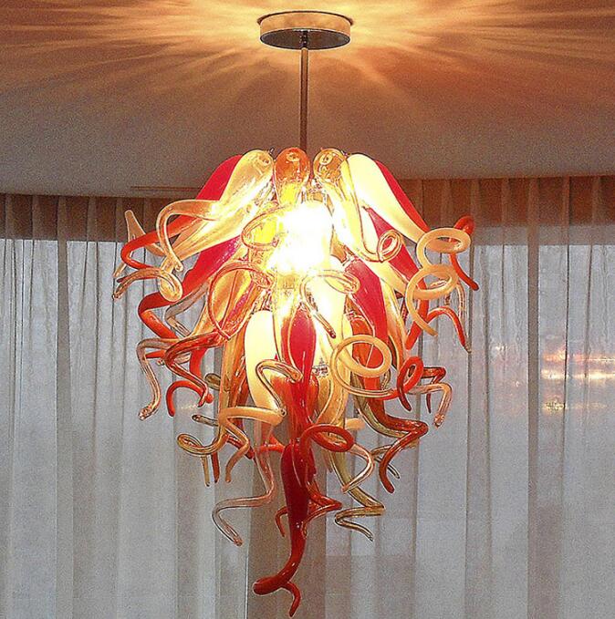 Lamps Wholesale Hand BlownGlass Chandelier Light Italian Retro Ceiling Lights 1 Years Warranty Blown Glass Chandeliers Pendant Lighting-image-532372029