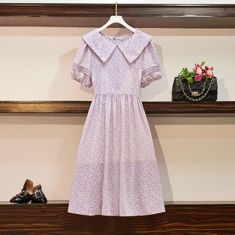 

Shirt women's 2020 summer leisure dress fashion office women's solid chiffon dress top vestidos femme, Purple