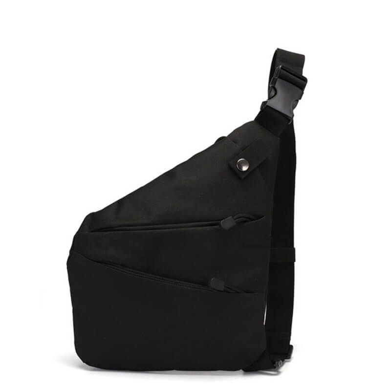 

Outdoor Nylon Chest Bag Tactical Multifunctional Shoulder Bag Combat Hunting Hiking Riding Camping Backpack, Black