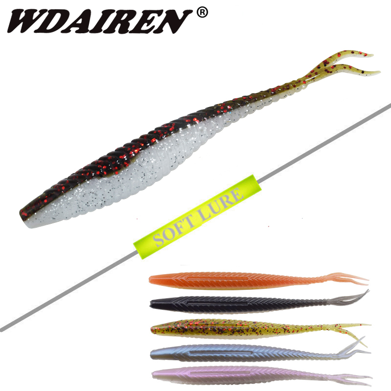 

5Pcs/lot 120mm 7g Soft Bait Vivid Worm With Salt smell Artificial Jig Swim Shad Minnow Fishing Tackle Fishing Lures Peche WD-337