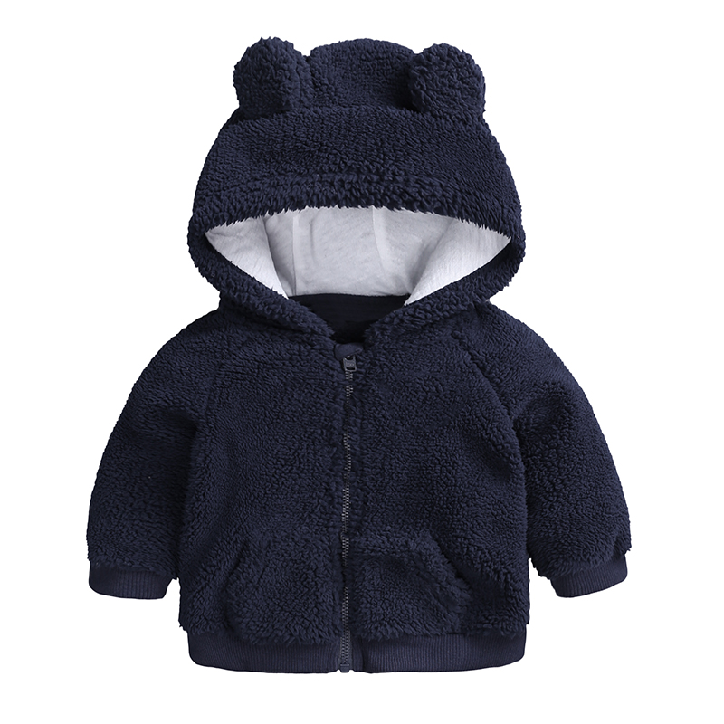 

newborn baby clothes Autumn Winter warm Hooded jacket&Coat for 3-18M toddler baby boy girls cartoon bear Outerwear blue green
