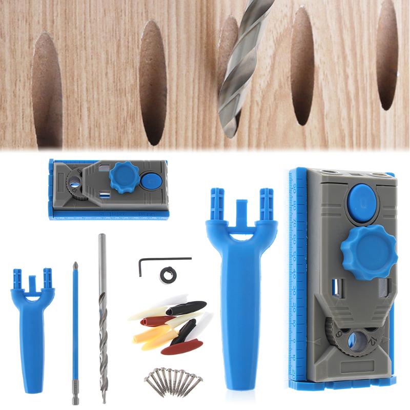

6/8/10/12mm Woodworking Pocket Hole Jig Doweling Jig Vertical Oblique Drill Guide For Locator Hole Puncher Carpentry Tools