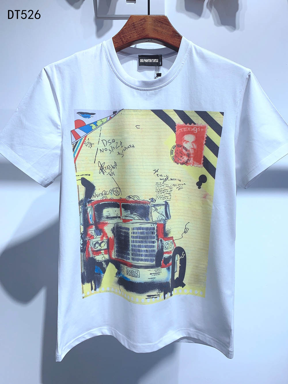 

DSQ Mens Designer T Shirts Black White Men Summer Fashion Casual Street T-shirt Tops Short Sleeve Euro Size M-XXXL 6932