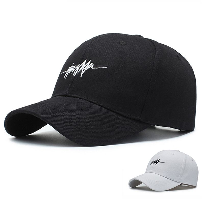 

Men Women Baseball Cap Letter Embroidered Sunshade Adjustable Strapback Headwear Outdoor Sports Wear, Black