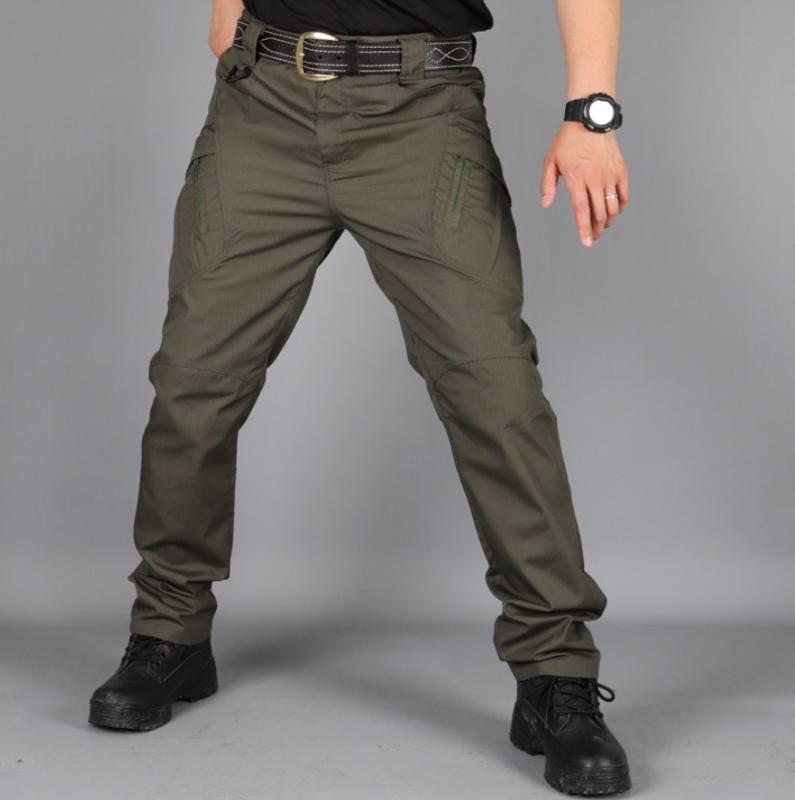 

Cut-resistant multifunctional tactical outdoor pants IX9 pocket with zipper high quality outdoor sports climbing waterproof 02*, As photo