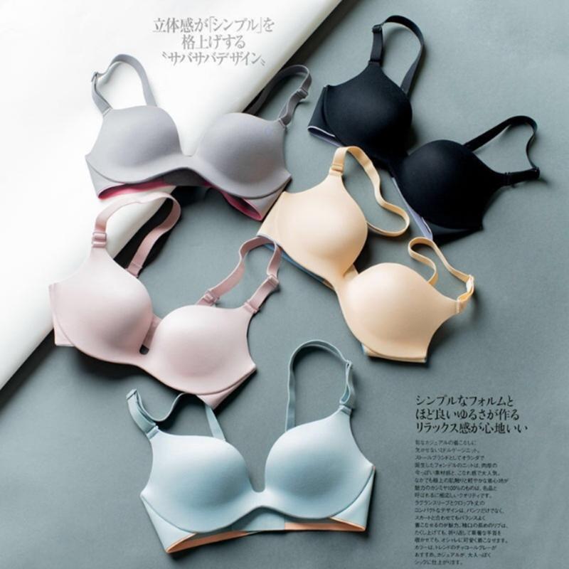 

Seamless Active Bras for Women Comfort Push Up Wireless Bra Sleeping Underwear Female, Black