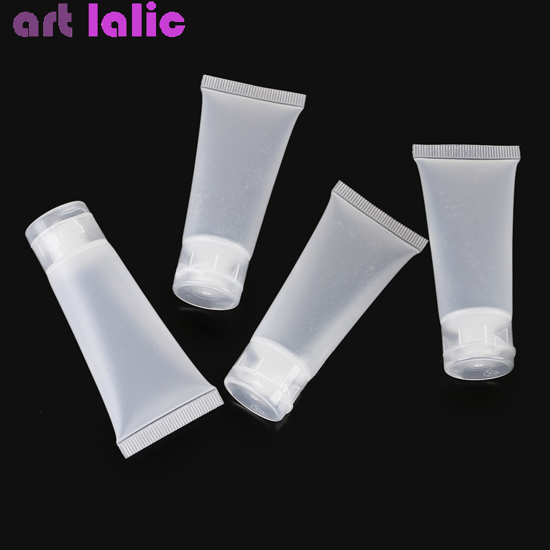 

10pcs 15g Empty Portable Travel Tubes Squeeze Cosmetic Containers Cream Lotion Makeup Transparent Bottles