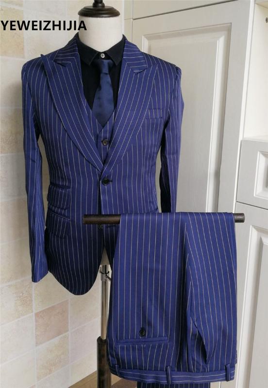 

2020 men's wedding banquet business men's suit Suit Tuxedo performance performance (jacket + pants + vest, As picture