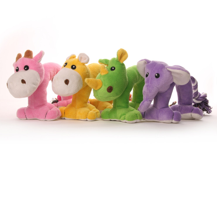 

Free shipping pet dog puppy cotton rope plush toys animal styles 20pcs/lot