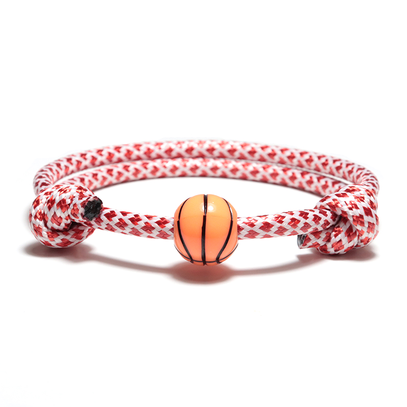 

Minimalist Hand Braided Rope Bacelet Cute Basketball Accessories Adjustband Braclet For Men Boys Sport Armband Jewelry Bileklik