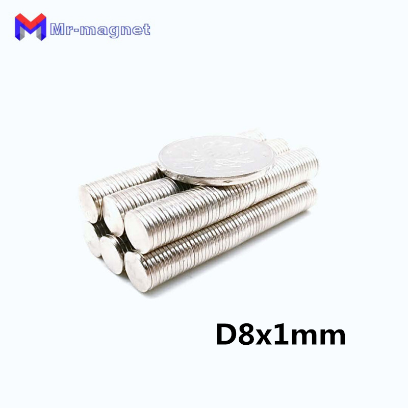 real imanes de nevera 100pcs 8 x 1 mm magnet disc sintered ndfeb teaching d81 super strong rare earth 8x1 neodymium magnets d8x1 81-image-437081023
