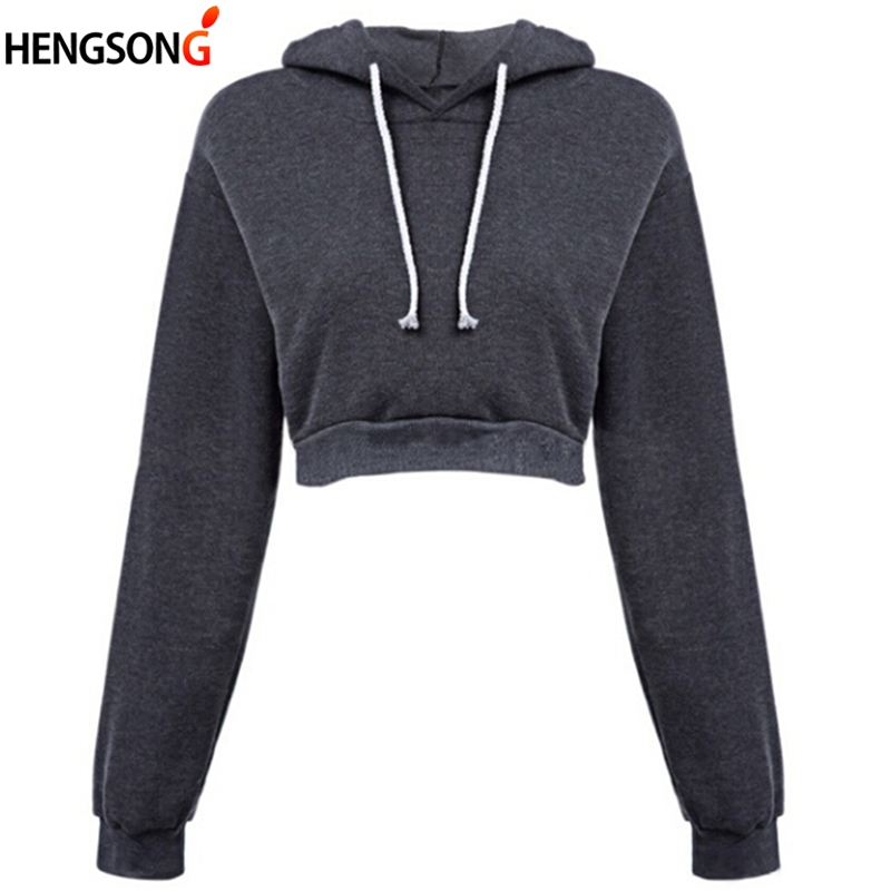 

Women' Outdoor Running Sweatshirt Fashion Women' Sport Short Long Sleeve Umbilical Top Sweatshirt Pullover Femme, Light grey