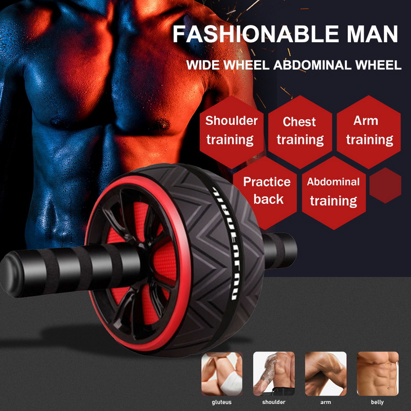 

Abdominal Roller Exercise Wheel Fitness Equipment Mute Roller For Arms Back Belly Core Trainer Body Shape Training Supplies, Yellow