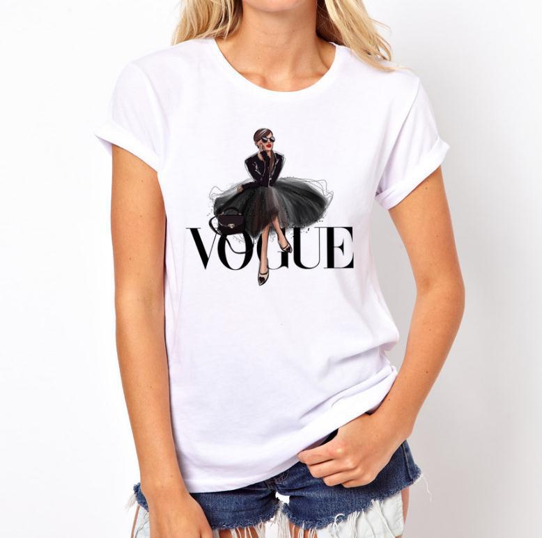 

Womens Tshirt Summer New Fashion Women Letter Printing White Tops 6 Style T-shirt Short Sleeve O neck Girl T Shirt Asian Size -4XL
