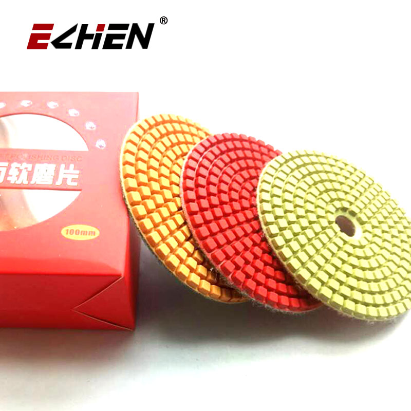 

Resin hand diamond polishing pad for stone flexible wet dry use angle grinder disc
