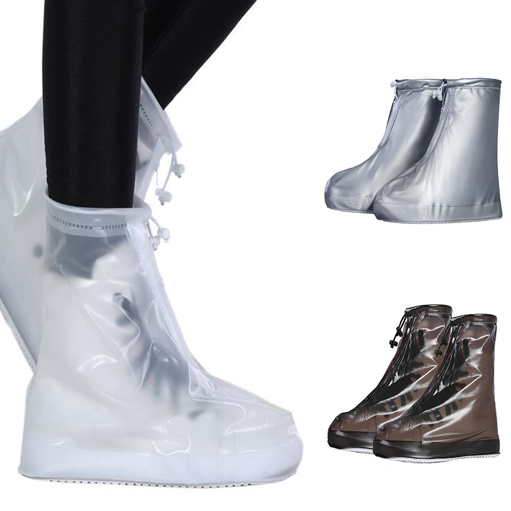 

Reusable Rain Shoes Cover Waterproof Slip-resistant Boot Unisex Shoes Accessories High quality Non-slip Rain Boots, White