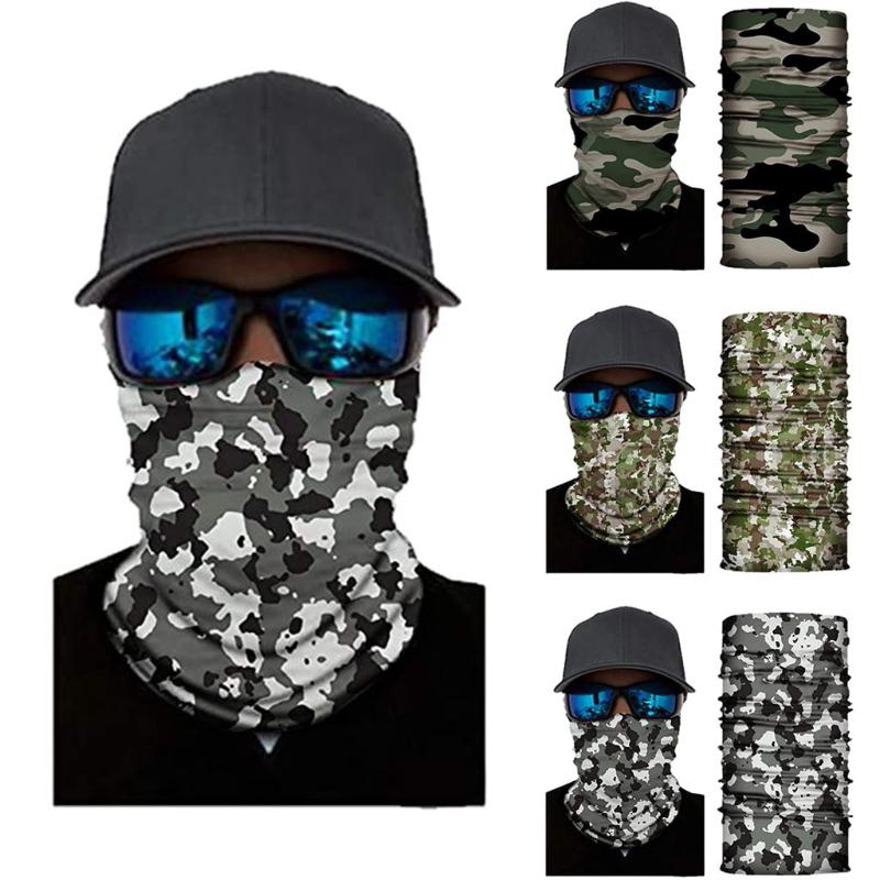 

3D Camouflage Skull Solid Bandana Buffs Neck Gaiter Headband Cycling Fishing Balaclava Mask Scarf Bandana Femme Outdoor Headwear
