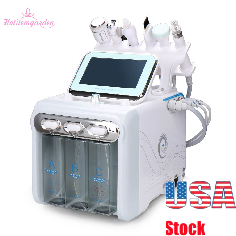 6 IN 1 Hydra Face Machine RF Radio Frequency Skin Rejuvenaiton Microdermabrasion Hydro Dermabrasion Bio-lifting Wrinkle Removal Spa Machine