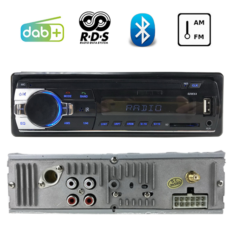 

Autoradio Car Stereo 1 DIN LCD Dispaly DAB+ FM AM AUX RDS USB SD Card Slot Car Radio Audio MP3 radio cassette player Bluetooth