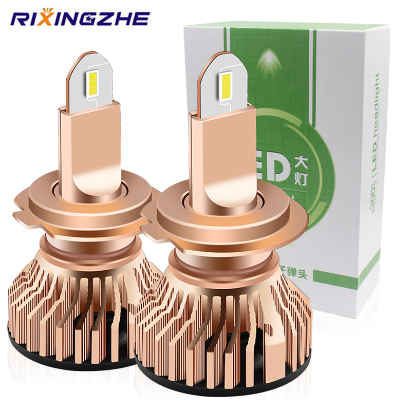 

RXZ NEW 1SET 65W H4 H1 H7 9005 H8 H11 H9 Car led Headlight Side Mini CSP 6000K Auto Lamp no error Auto Fog Light